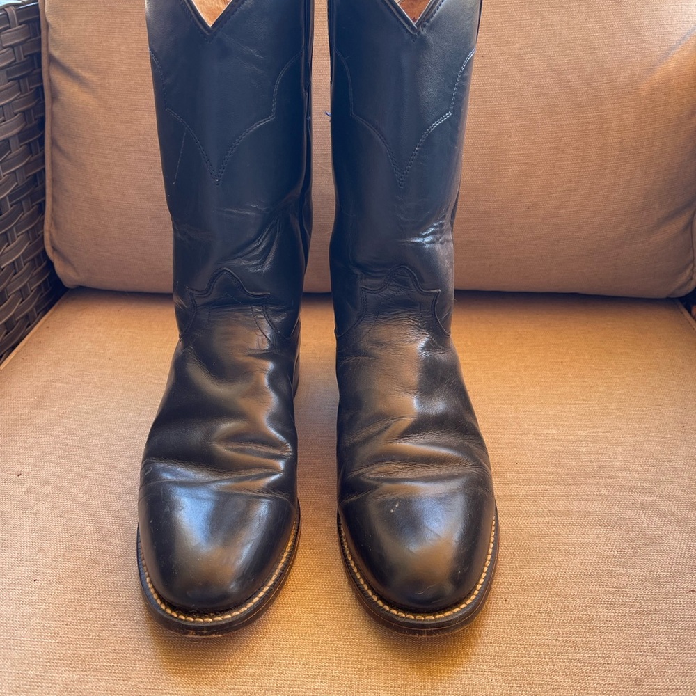 Tony Lama Blue Roper Boots - Picture 3 of 6